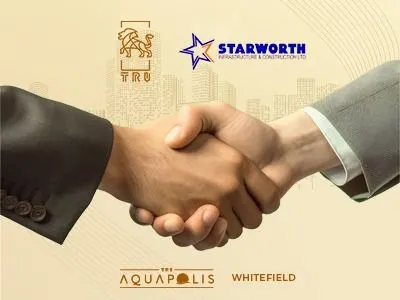 TRU Dwellings and Starworth Infrastructure & Construction teams at the partnership signing
